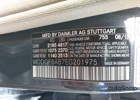 2014 Mercedes-Benz C 300 Luxury 4Matic/Sport 4Matic из США, поврежденный, VIN WDDGF8AB7EG201975